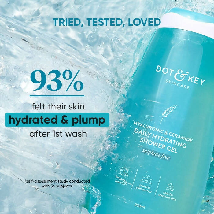 Dot & Key Hyaluronic & Ceramides Daily Hydrating Shower Gel - Distacart