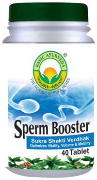 Thumbnail for Basic Ayurveda Sperm Booster 40 Tablets