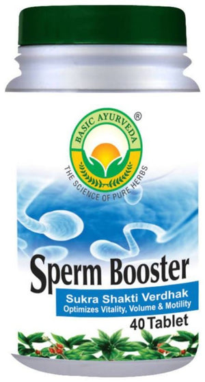 Basic Ayurveda Sperm Booster 40 Tablets