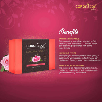 Coronation Herbal Pink Rose Luxury Soap - Distacart