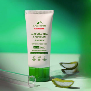 Alps Goodness Blue Light Protection Sunscreen For Normal to Dry Skin SPF 50 PA+++ with Aloe Vera, Cica & Allantoin - Distacart