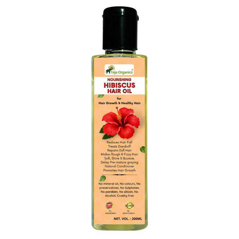 Teja Organics Nourishing Hibiscus Hair Oil - Distacart