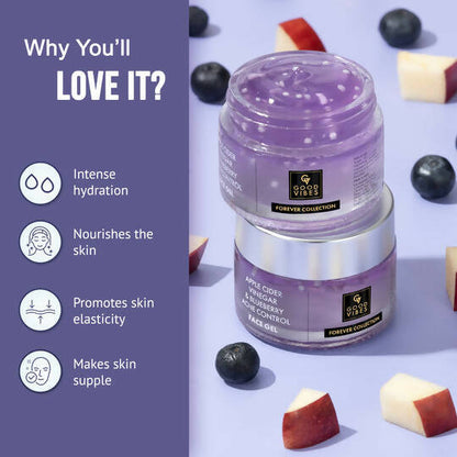 Good Vibes Apple Cider Vinegar & Blueberry Acne Control Face Gel - Distacart