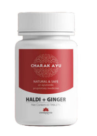 Thumbnail for Charakayu Haldi + Ginger Tablets - Distacart