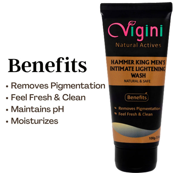 Vigini Natural Hammer King Men's Intimate Lightening Wash for Men - Distacart