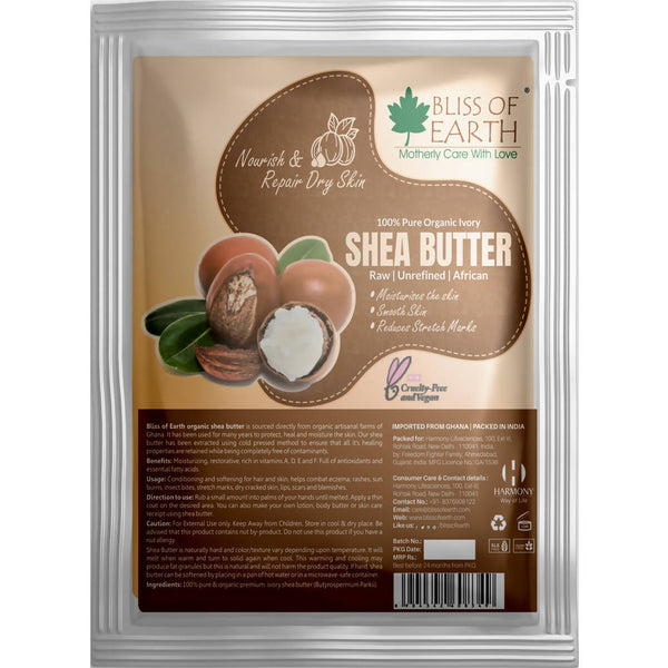 Bliss of Earth 100% Pure Organic Ivory Shea Butter - Distacart