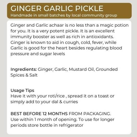Organic Potli Ginger Garlic Pickle - Distacart