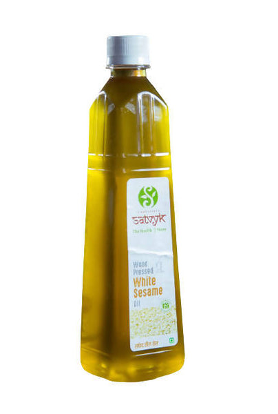 Siddhagiri's Satvyk Organic Wood Pressed White Sesame Oil (Safed Til)