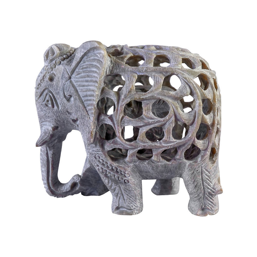 Collectibles India Soapstone Elephant Showpiece - Distacart