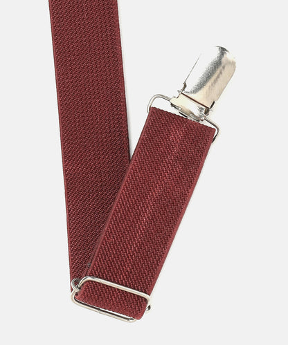 Manet Boys Solid Suspenders - Maroon - Distacart