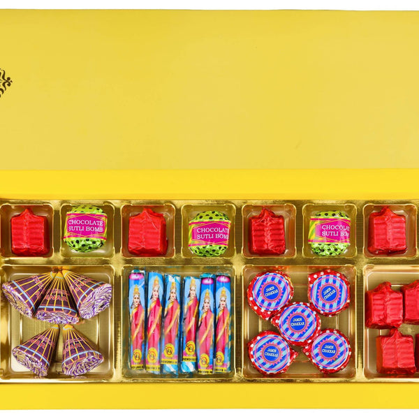Deesha Yellow Sapphire Crackers Chocolates
