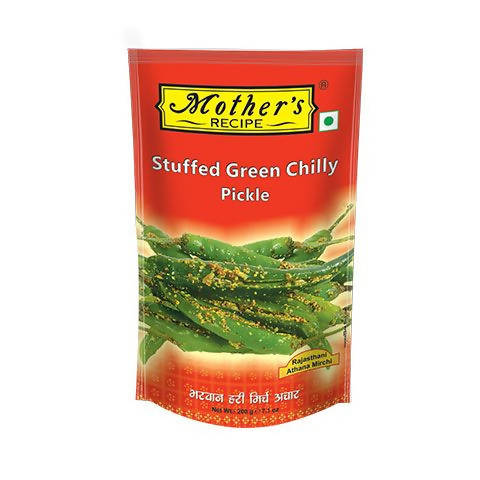 Mother's Recipe Stuffed Green Chilli Pickle - Distacart