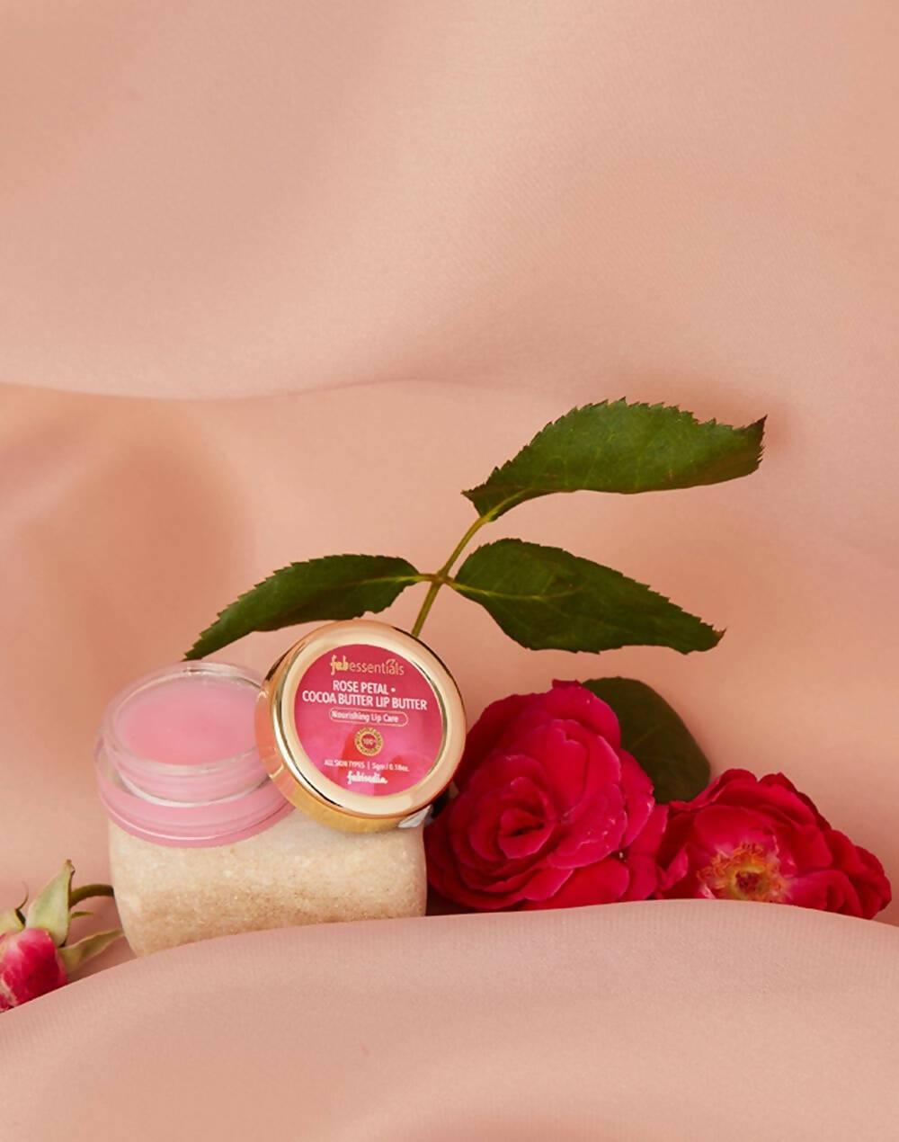 Fabessentials Rose Petal Cocoa Butter Lip Butter - Distacart