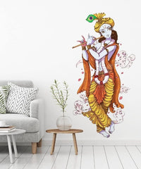 Thumbnail for Multicolor - Lord Krishna with Flute Wall Sticker