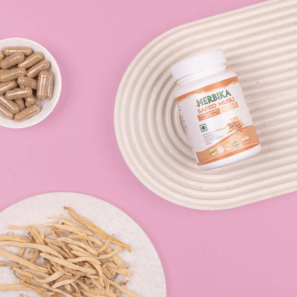 Herbika Safed Musli Capsules - Distacart