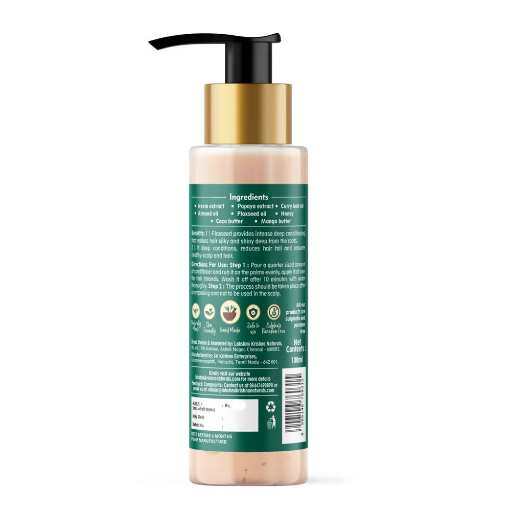 Lakshmi Krishna Naturals Flaxseed Hydrating Conditioner - Distacart