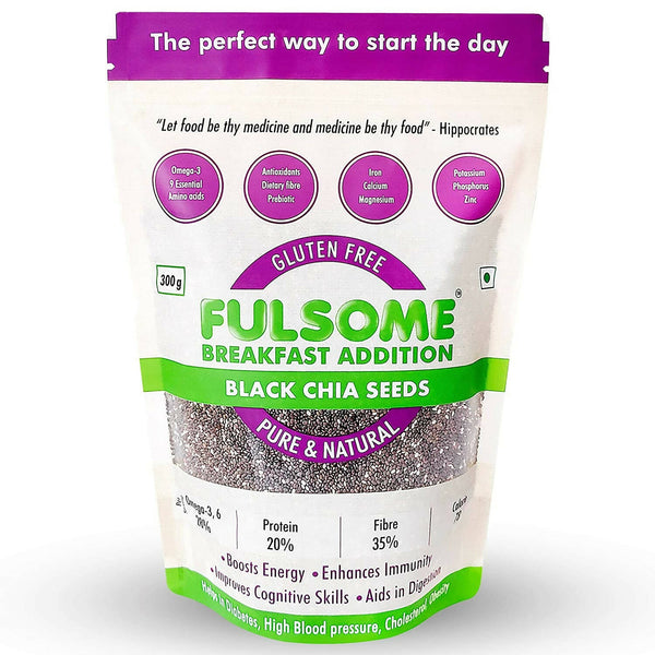 Fulsome Premium Raw Black Chia Seeds - Distacart