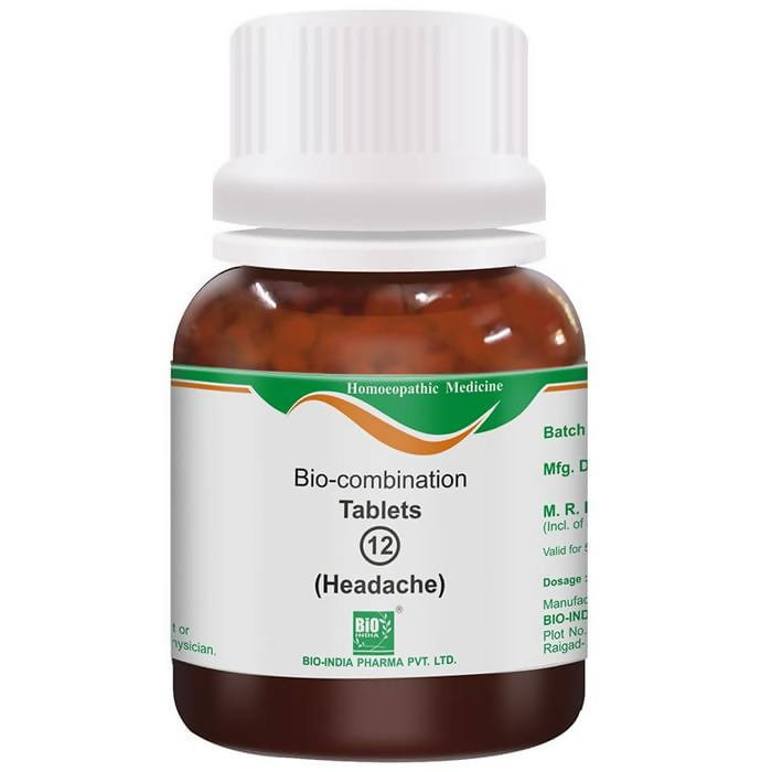 Bio India Homeopathy Bio-combination 12 Tablets