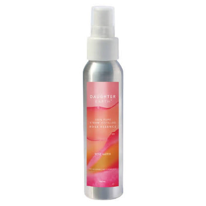 Daughter Earth Rose Water - 100% Pure Steam Distilled Rose Essence