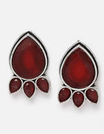 Thumbnail for Teardrop Shaped Studs Earrings for Women & Girls By House of Ree - Distacart