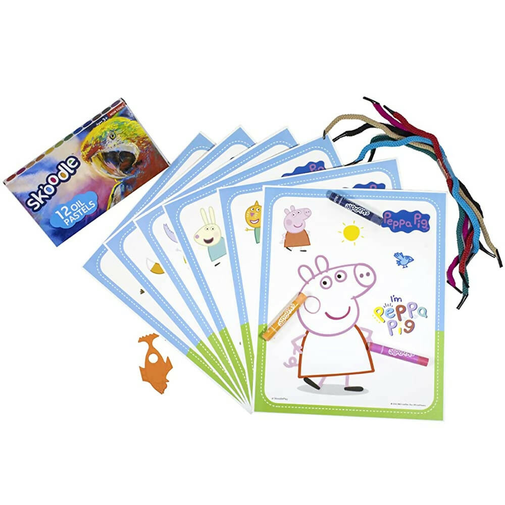 Skoodle Peppa & Friends Coloring Frames - Distacart
