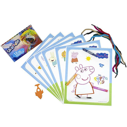 Skoodle Peppa & Friends Coloring Frames - Distacart