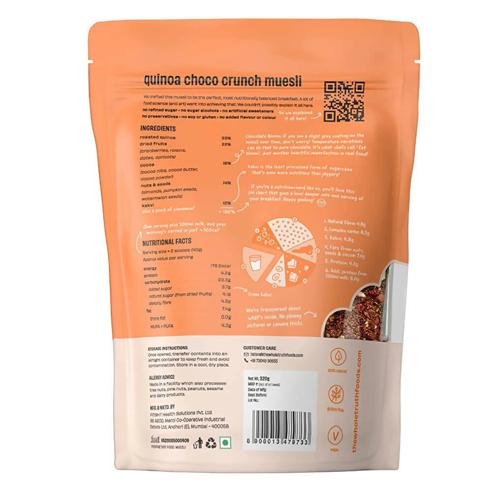 The Whole Truth Quinoa Choco Crunch Muesli - Distacart
