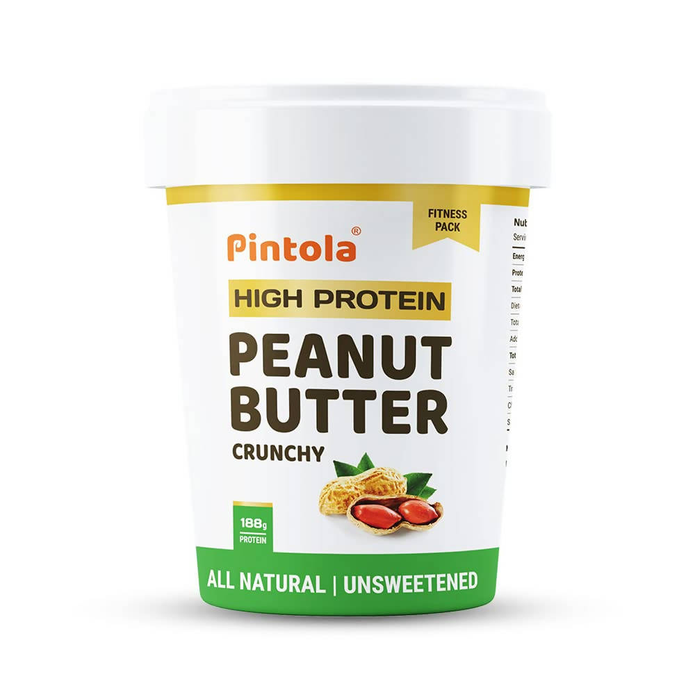 Pintola High Protein Natural Crunchy Peanut Butter - Distacart