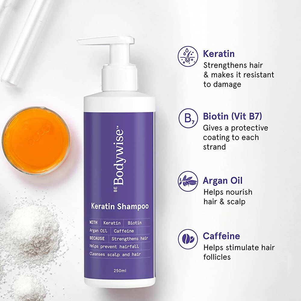 BeBodywise Keratin Hair Fall Control Shampoo - Distacart