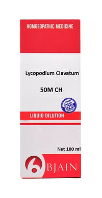 Thumbnail for Bjain Homeopathy Lycopodium Clavatum Dilution - 50 M CH/ 100 ML