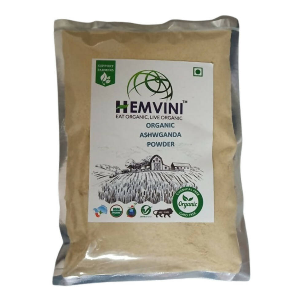 Hemvini Organic Ashwagandha Powder - Distacart