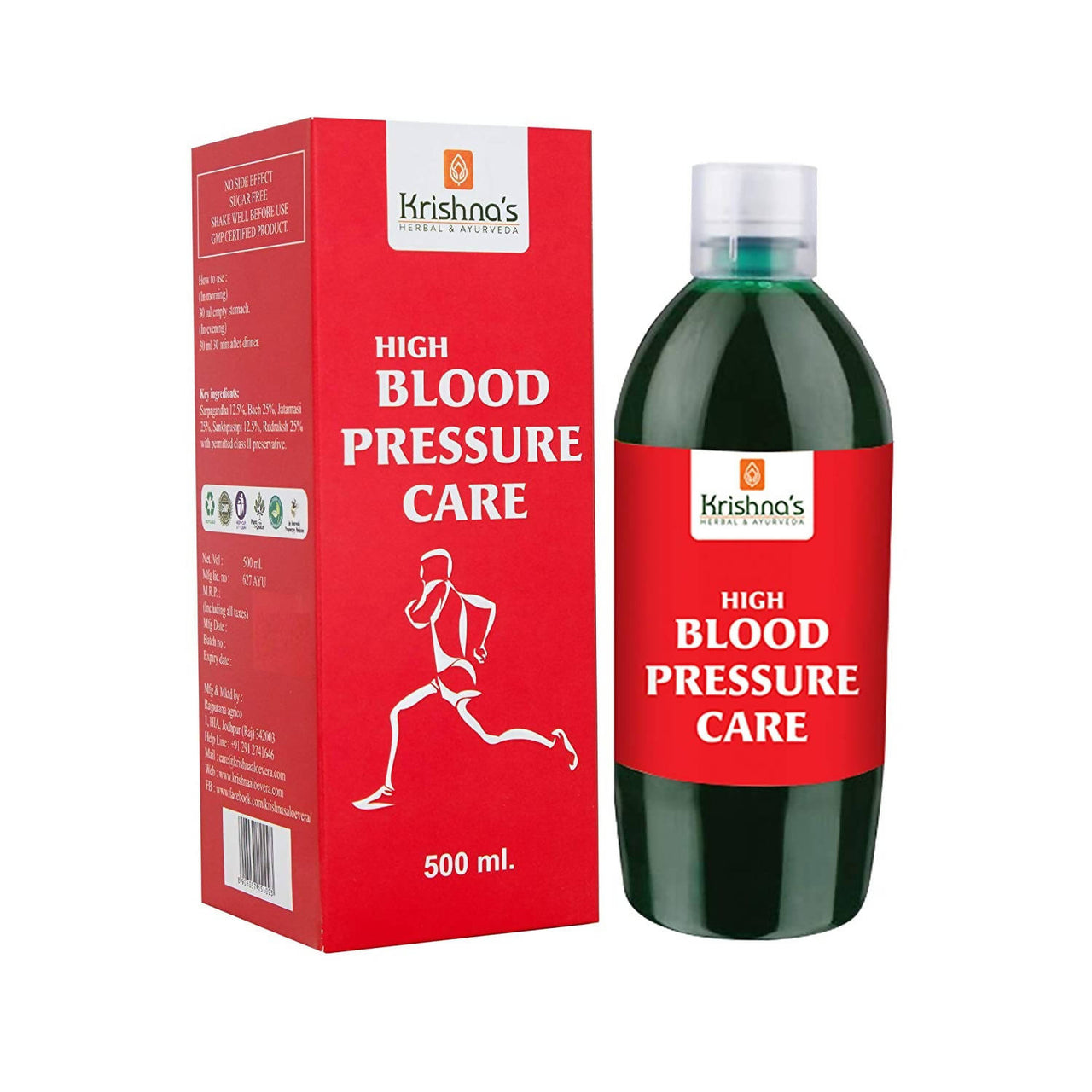 Krishna's Herbal & Ayurveda High Blood Pressure Care Juice