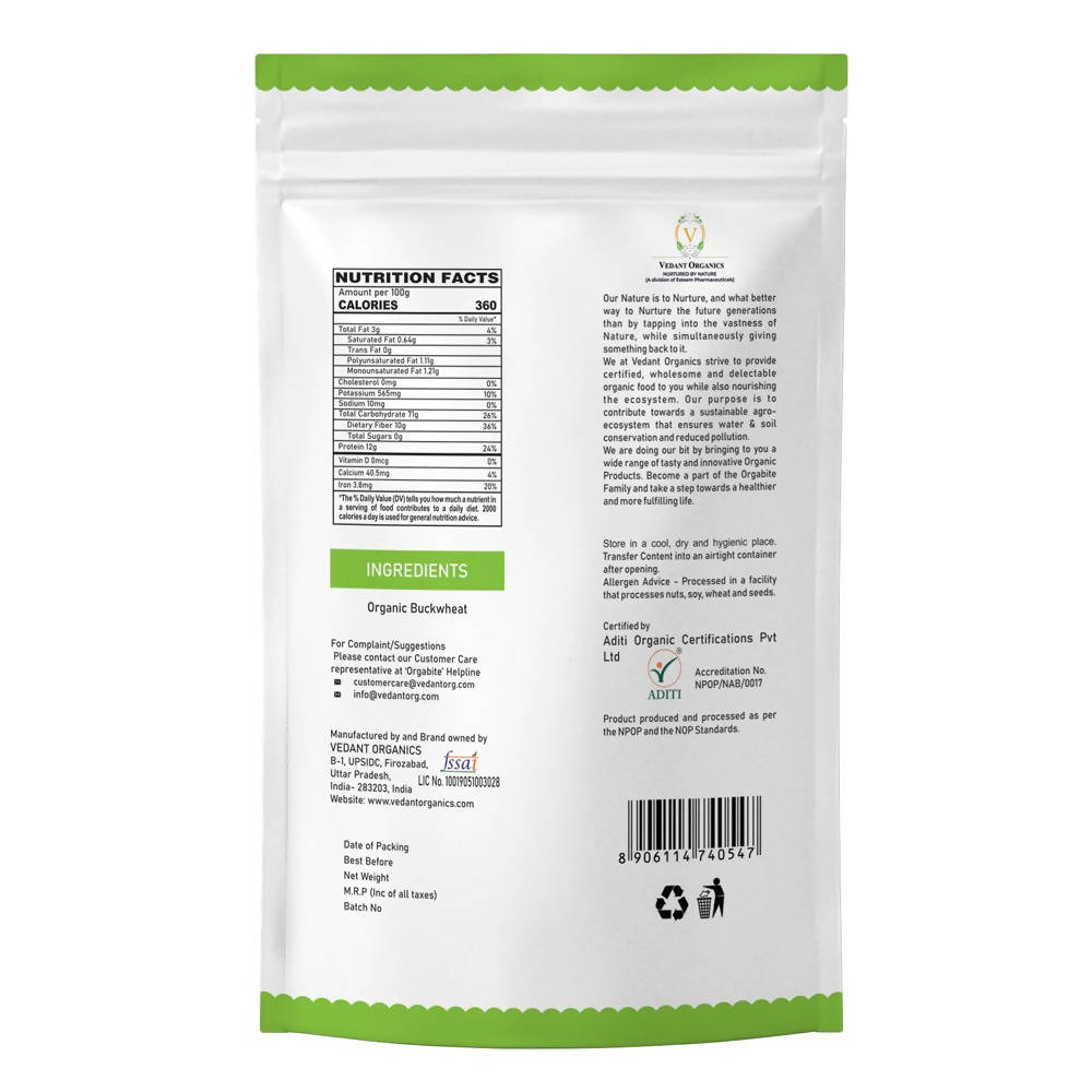 Orgabite Organic Buckwheat Flour - Distacart