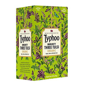 Typhoo Immunity Three Tulsi Organic Herbal Tea Bags