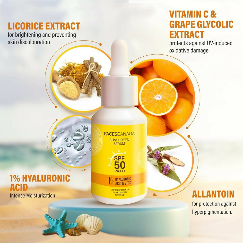 Faces Canada Sunscreen Serum SPF 50 PA+++ - Distacart