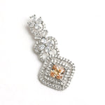 Thumbnail for Mominos Fashion Johar Kamal Women Silver-Plated American Diamond Multi Colour Choker Set - Distacart