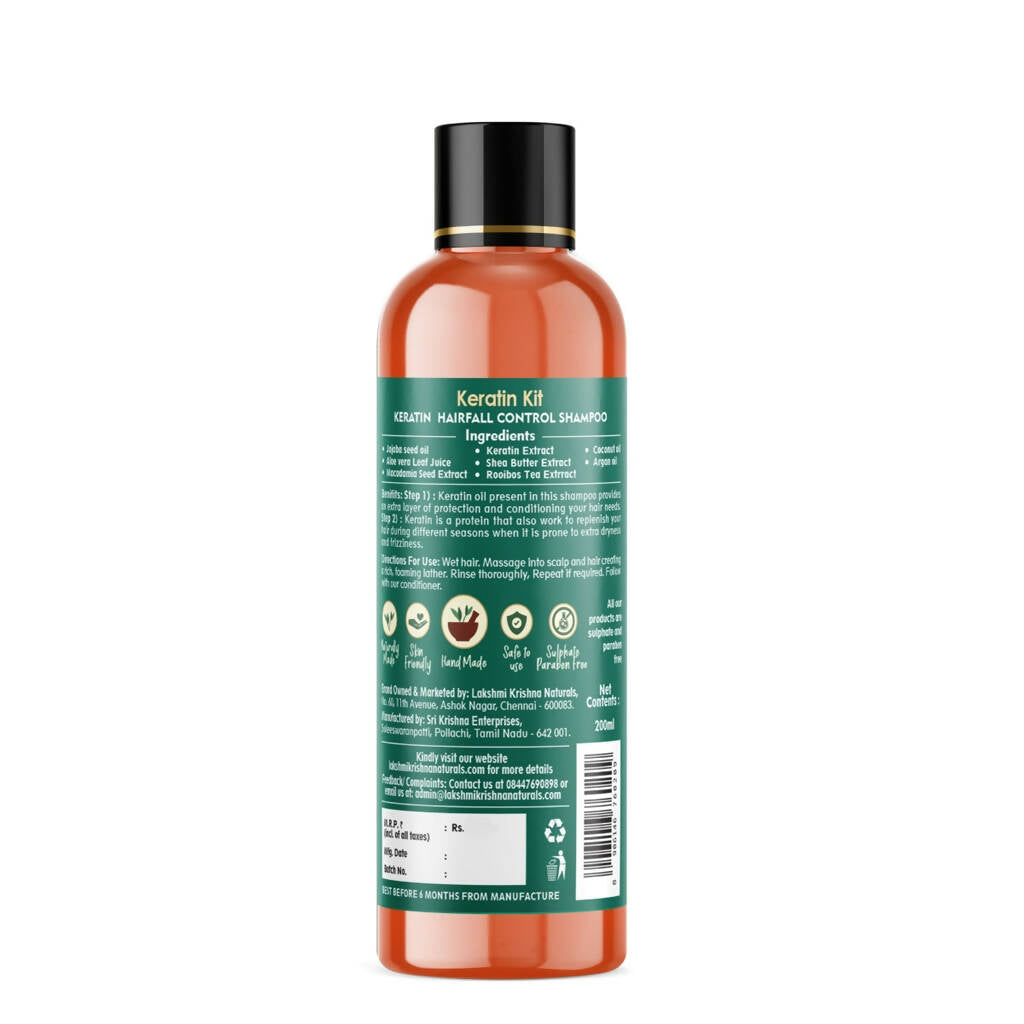 Lakshmi Krishna Naturals Keratin Hair fall Control Shampoo - Distacart