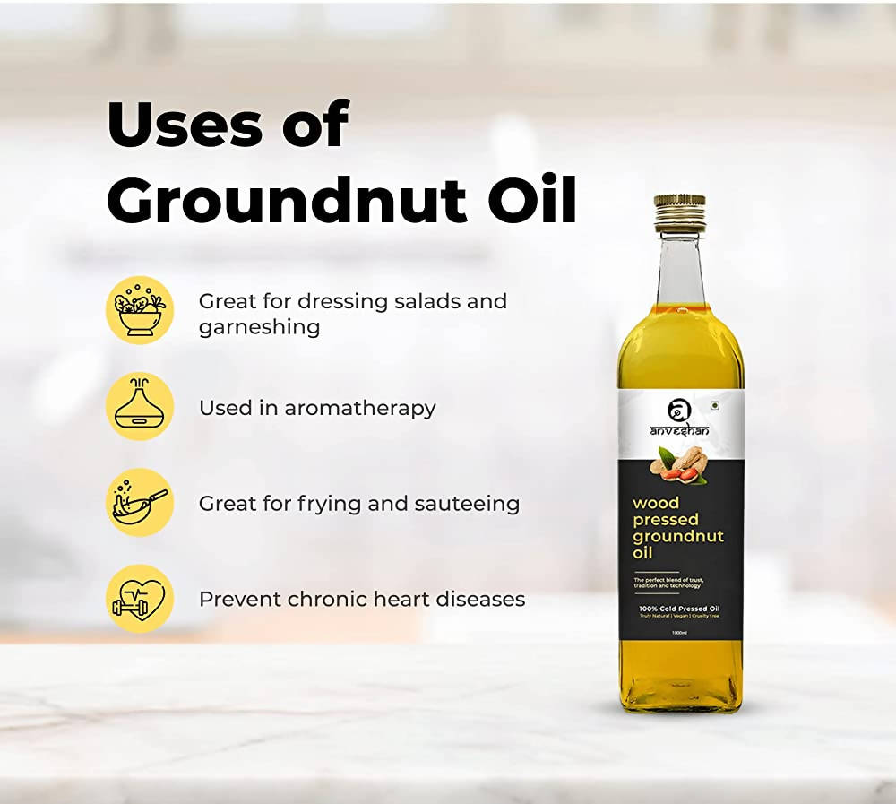 Anveshan Wood Pressed Groundnut Oil