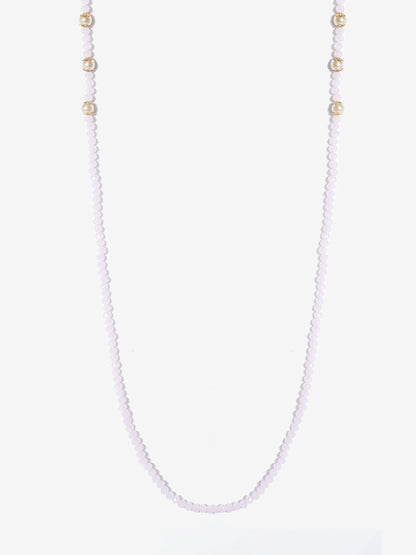 Stone And Gold Plated Mask Chain - Ruby Raang - Distacart
