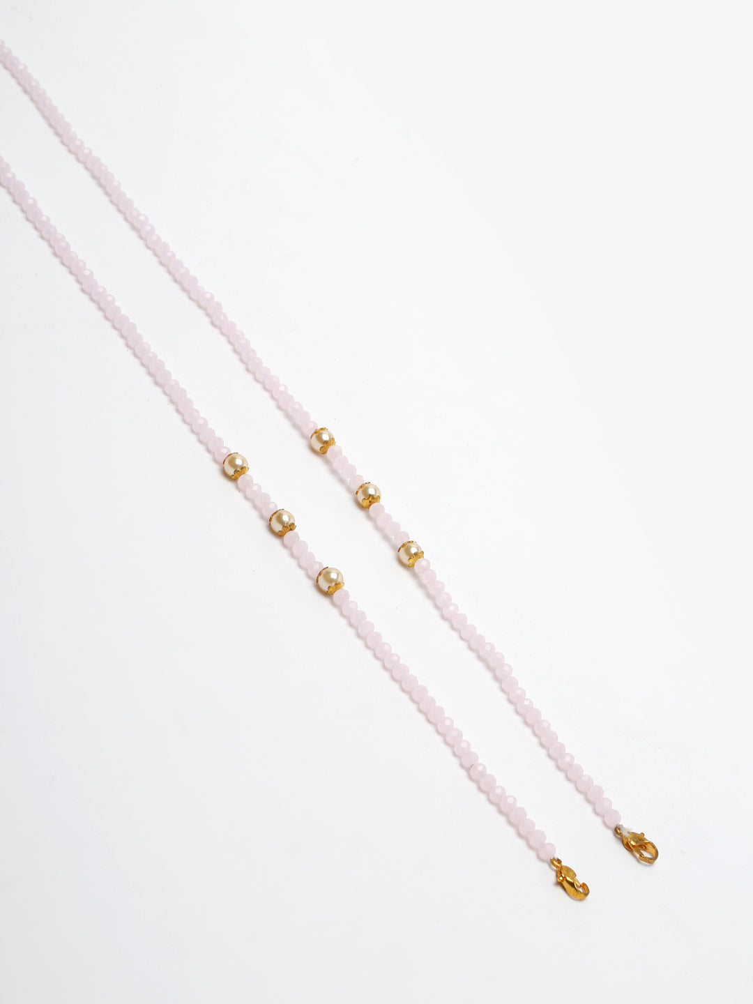 Stone And Gold Plated Mask Chain - Ruby Raang - Distacart