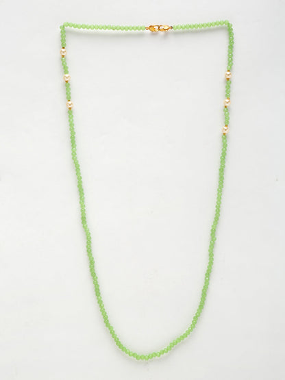 Stone And Gold Plated Mask Chain - Ruby Raang - Distacart