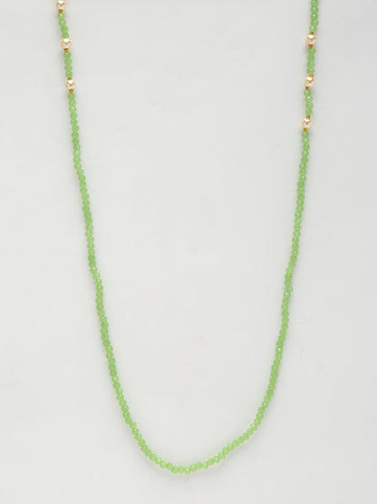 Stone And Gold Plated Mask Chain - Ruby Raang - Distacart