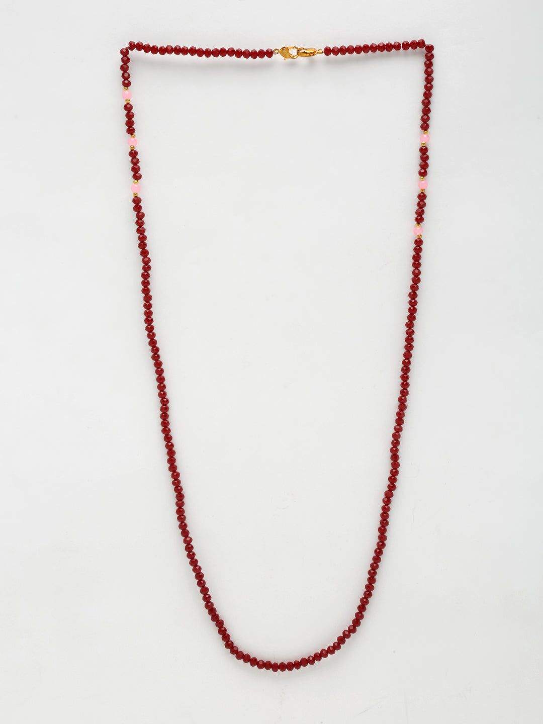Stone And Gold Plated Mask Chain - Ruby Raang - Distacart