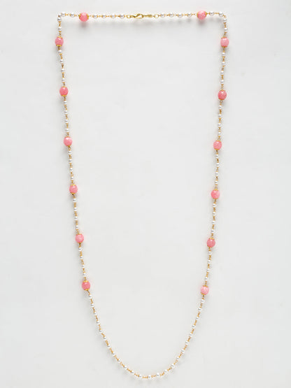 Stone And Gold Plated Mask Chain - Ruby Raang - Distacart