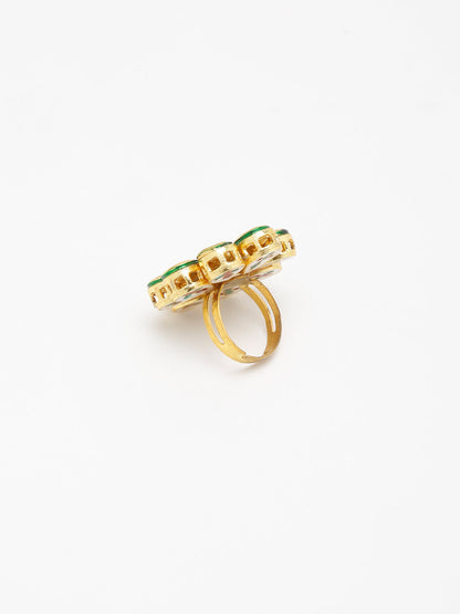 Kundan Ring - Ruby Raang - Distacart