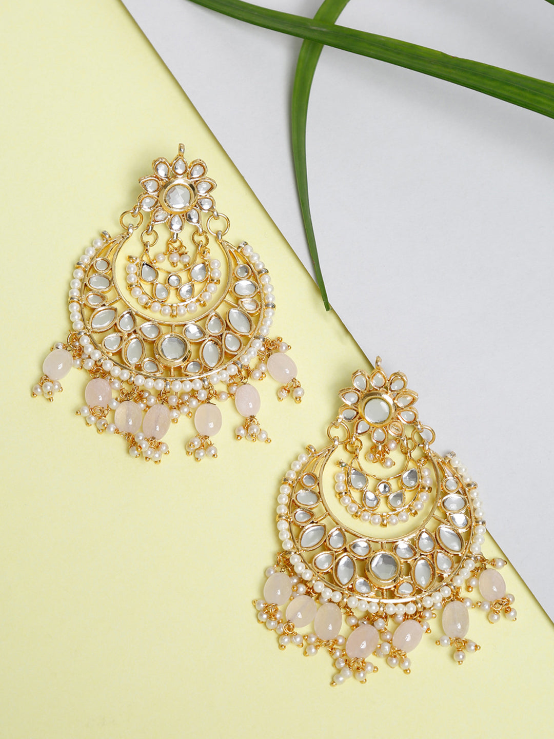 Kundan Earrings - Ruby Raang - Distacart