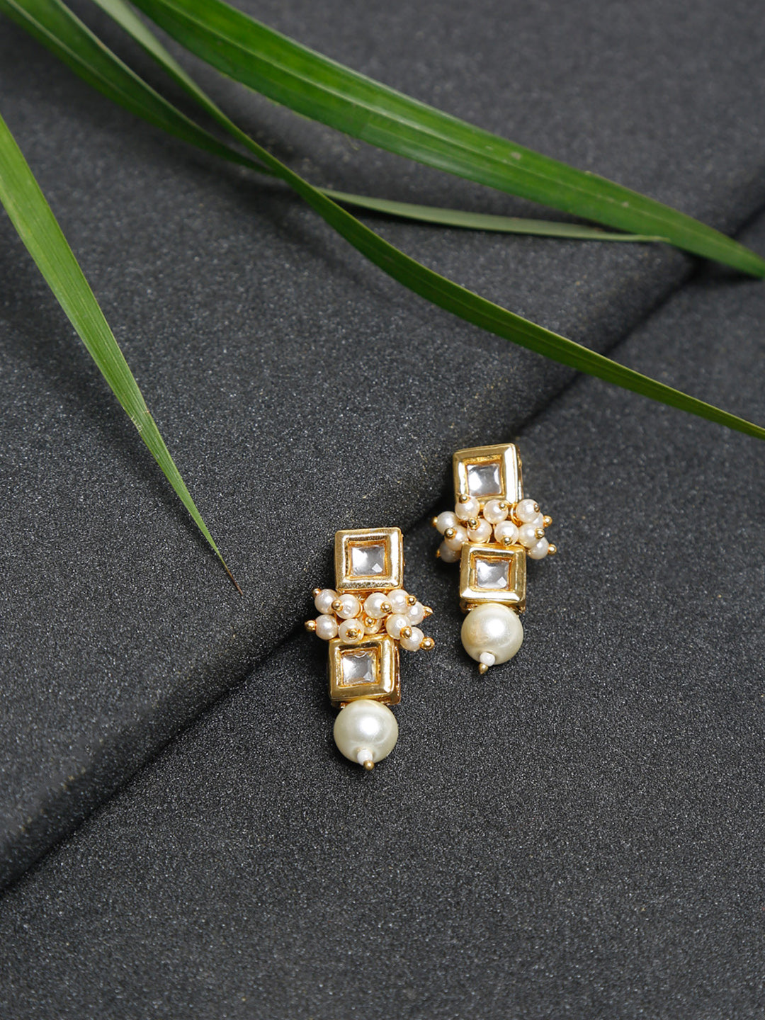 Kundan Studs - Ruby Raang - Distacart