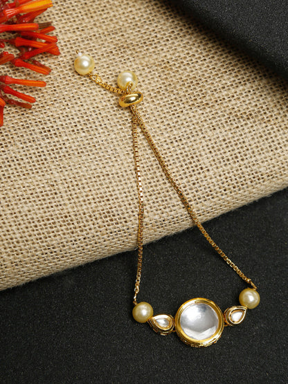 Kundan Bracelet - Ruby Raang - Distacart