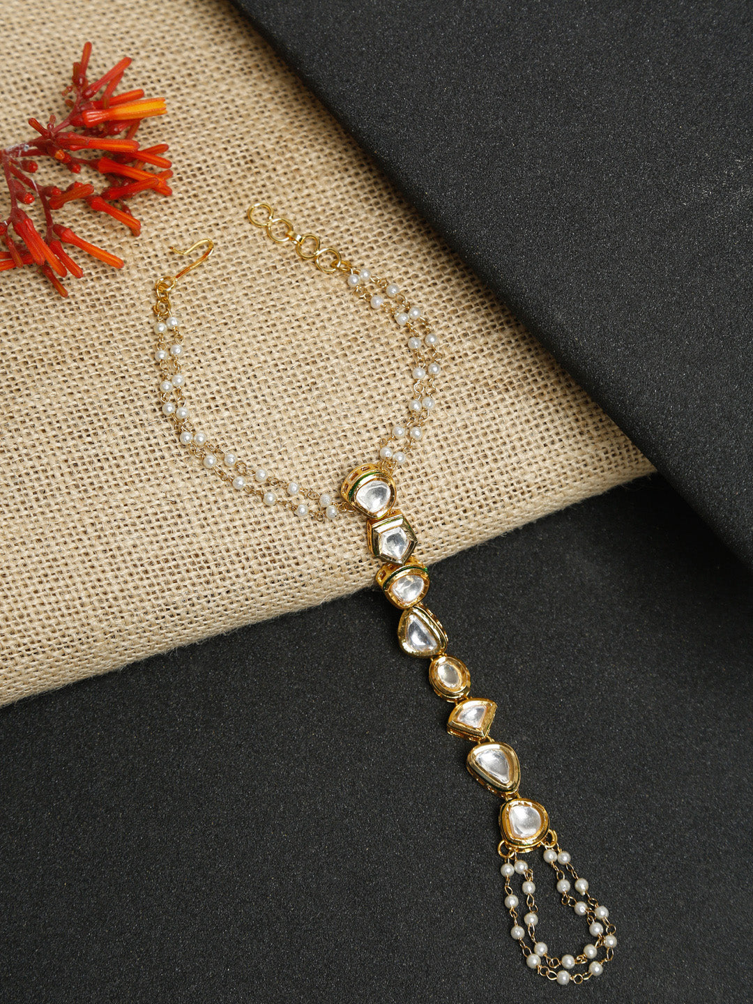 Kundan Bracelet - Ruby Raang - Distacart