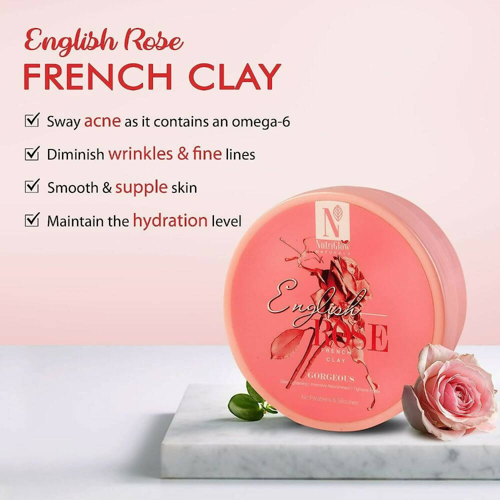 NutriGlow NATURAL'S English Rose French Clay - Distacart